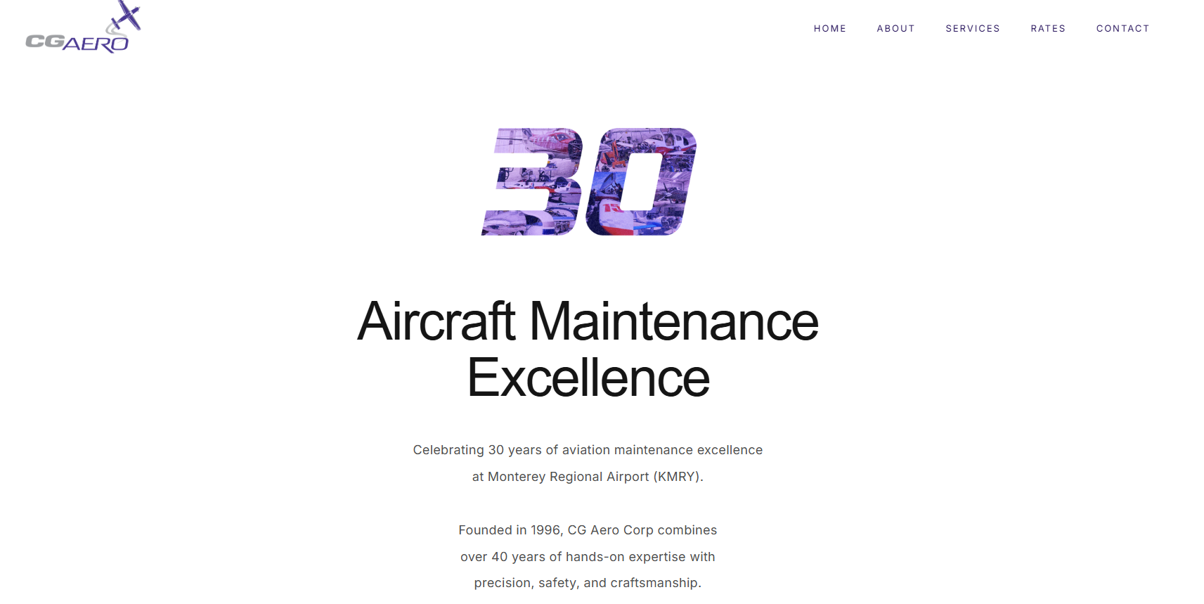CG Aero website project